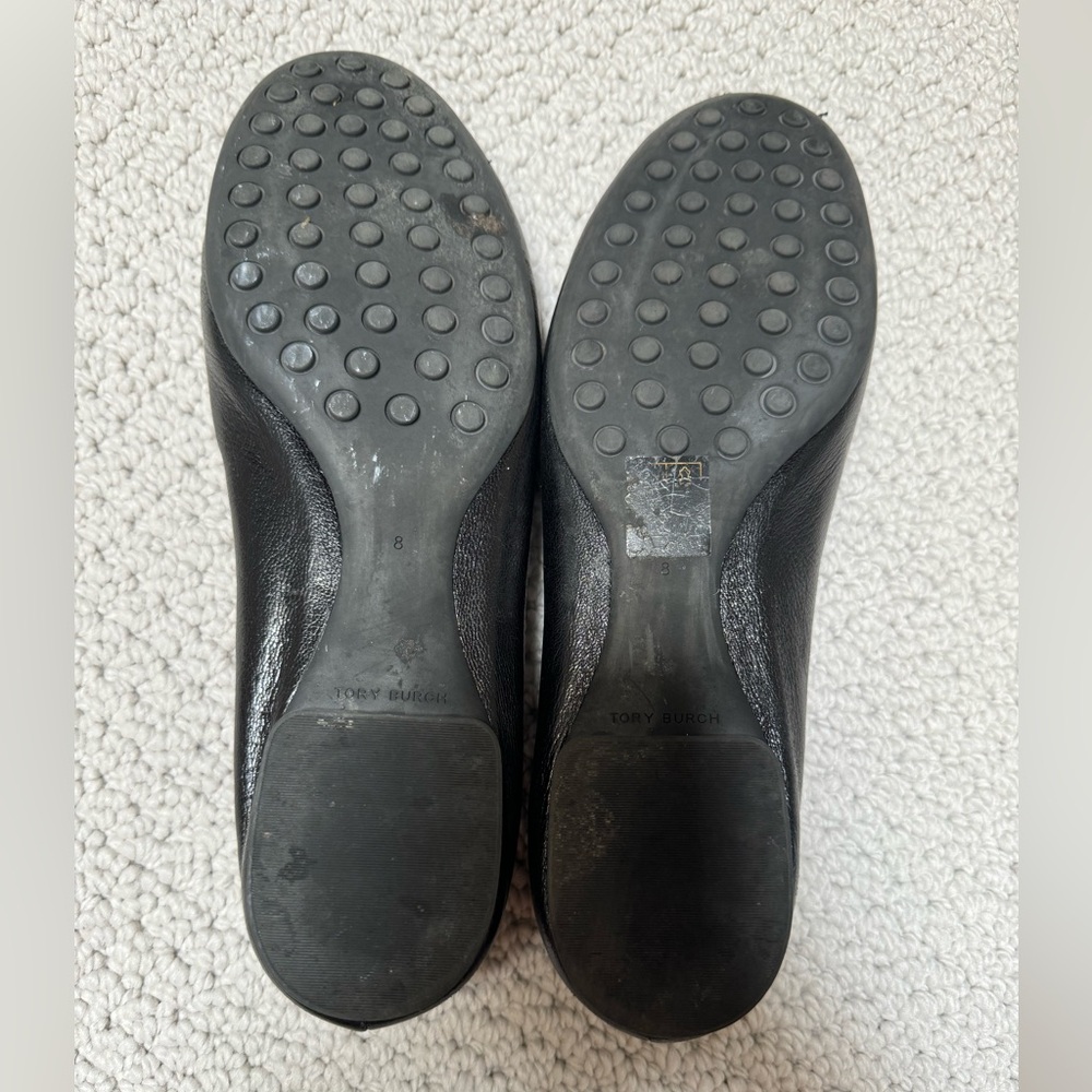 Black Tory Birch Flats size 8 - Picture 3 of 4